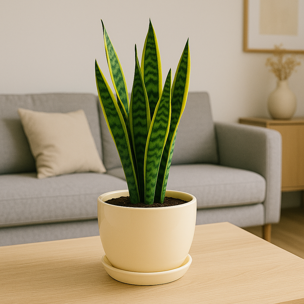 Doniczka ceramiczna z podstawką BARYŁKA – kremowa klasyka do jasnych wnętrz Zielona Flora.png